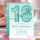 Search for teal sweet 16 invitations Elegant