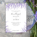 Search for violet wedding invitations Wildflowers