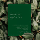 Search for emerald green wedding invitations Unique