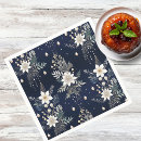 Search for elegant christmas napkins Navy blue