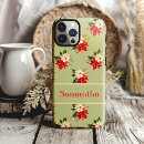 Recherche de poinsettia de noël iphone coques Pour elle