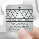 Search for silver and black return address labels Merry christmas