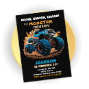 Recherche de blue truck anniversaire invitations Monstre