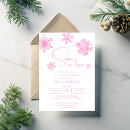 Search for snow in love bridal shower invitations Snowflake