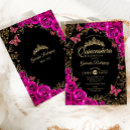 Search for fuchsia and black invitations For her