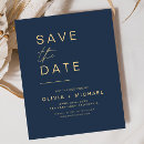 Search for blue gold save the dates Elegant
