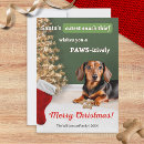 Search for funny dachshund christmas cards Santa