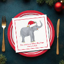 Search for christmas elephant napkins Cute