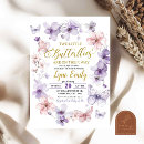 Search for pink and purple baby shower invitations For kids