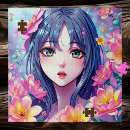 Search for beautiful girl puzzles Flowers