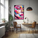 Recherche de visage femme posters Abstract
