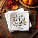 Recherche de thanksgiving serviettes Typographie