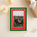 Search for scalloped cards Green