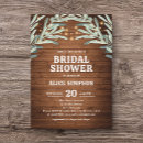 Search for wood bridal shower invitations Greenery