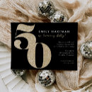 Search for black and gold glitter birthday invitations Simple