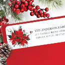 Recherche de poinsettias étiquettes adresse retour Vacances