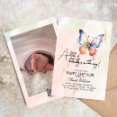 Search for pastel butterfly invitations Baby in bloom