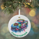 Recherche de voitures de course ornements Noël