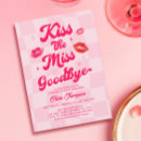Search for goodbye invitations Kiss the miss goodbye