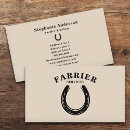 Search for farrier business cards Hoof care