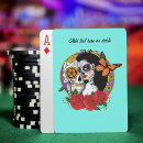Search for sugar skull playing cards Roses