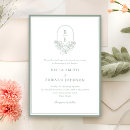 Search for leafy wedding invitations Modern elegant