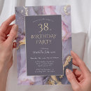 Search for purple 18th birthday invitations Marble