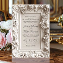 Recherche de vieux vintage invitations Ivoire