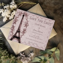 Search for eiffel tower save the dates Vintage