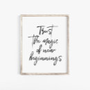 Recherche de nouveaux débuts posters Noir et blanc