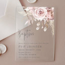 Search for dusty pink christening invitations Blush