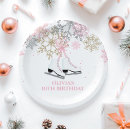 Recherche de flocons de neige assiettes Rose
