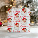 Search for vintage santa christmas wrapping paper Retro