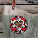 Recherche de motif noir et blanc badges Fleurs