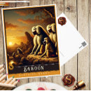 Search for baboon postcards Animal
