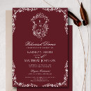 Search for monogram rehearsal dinner invitations Calligraphy