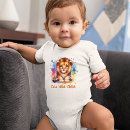 Search for wildlife baby clothes Watercolor
