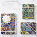 Search for small tiles wrapping paper For him