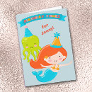 Search for mermaid birthday cards Cartoon
