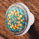 Search for stained glass knobs and pulls Vintage