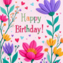 Search for happy birthday tulips postcards Daughter