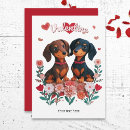 Search for dachshund valentines day cards Cute
