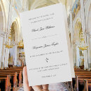 Search for religious wedding programs Elegant