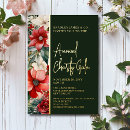 Search for elegant red gold christmas invitations Business
