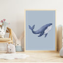 Search for whale nursery posters Blue