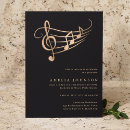 Search for music notes graduation invitations Modern