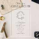 Search for wreath wedding invitations Modern