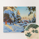 Search for snow forest puzzles Rustic