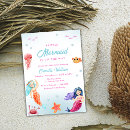 Recherche de little mermaid invitations Été