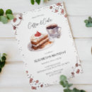 Search for cake and coffee invitations Watercolor